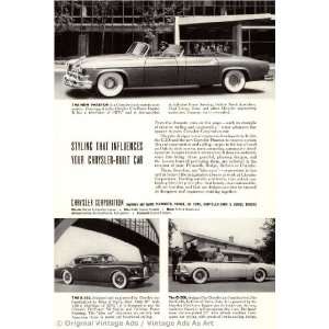    1952 Chrysler Styling that influences Vintage Ad