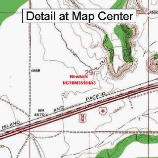   Topographic Quadrangle Map   Newkirk, New Mexico (Folded/Waterproof