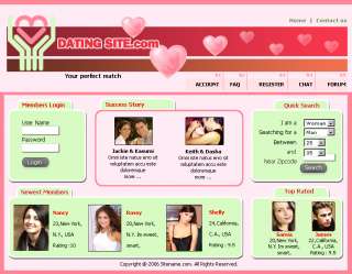Romance Dating Singles Website For Sale  