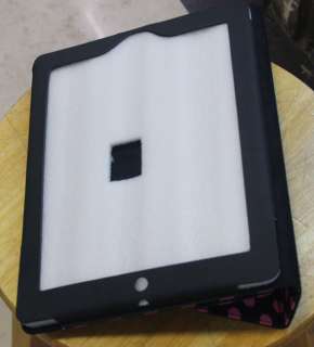   Dots Leather Case Cover W/Stand For iPad 2 Black 076783016996  