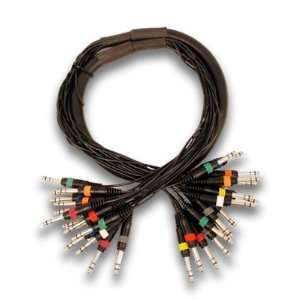  Seismic Audio   16 Channel 1/4 TRS Effects Snake Cable 5 