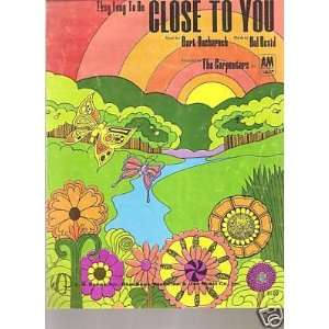  Sheet Music Close To You The Carpenters 93 Everything 