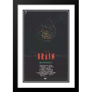 The Brain 32x45 Framed and Double Matted Movie Poster   Style A   1988 