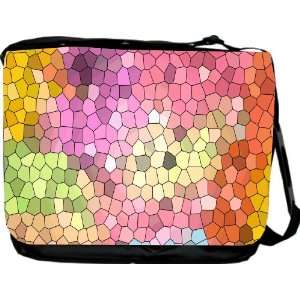 RikkiKnight Stained Glass Multi color Design Messenger Bag 