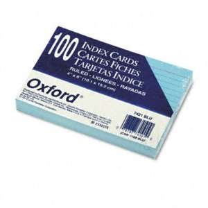  Ruled Index Cards   4 x 6, Blue, 100 per Pack(sold in 
