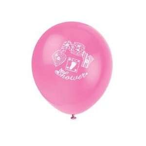    Baby Pink Stitching 12 Balloons 8ct
