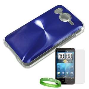  HTC Inspire hard Snap On Back Cover Blue Star Swirl 