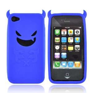   For Verizon Apple iPhone 4 Silicone Skin Case BLUE DEVIL Electronics