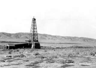 Grass Creek oil field drilling rig Wyoming photo 1914  