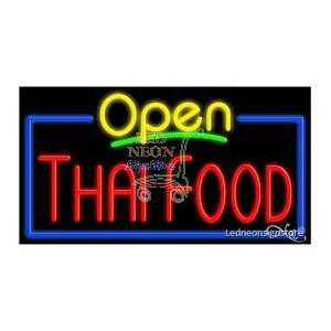  Thai Food Neon Sign 20 Tall x 37 Wide x 3 Deep 