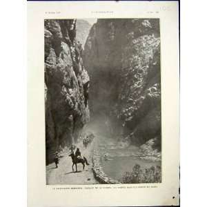  Morocco Gorge Mountain Military Unrest French 1933