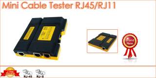 Network LAN Cat6e Cat5e RJ45 RJ11 Mini UTP Cable Tester  