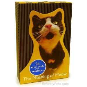  The Meaning of Meow Note Cards & Envelopes Health 
