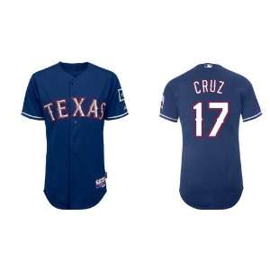  Kids Texas Rangers #17 Nelson Cruz Blue 2011 MLB Authentic 