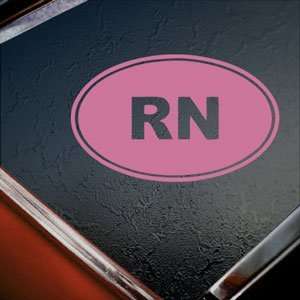  RN Registered Nurse Logo Pink Decal Truck Window Pink 
