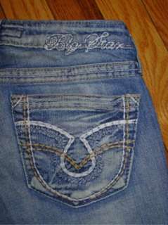 BIG STAR Buckle SWEET Cropped Jeans Capris Low Rise Stretch Thick 