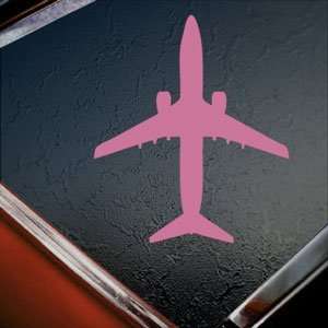  Boeing 737 800 Jet Airliner Pink Decal Window Pink Sticker 
