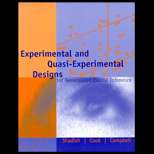 Experimental and Quasi Experimental Designs for Generalized Causal 