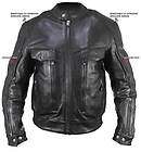 bandit buffalo black leather armored motorcycle jacket 3xl expedited 