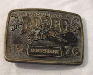 1976 Hesston National Finals Rodeo Belt Buckle  