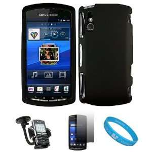  Black 2 Piece Crystal Hard Snap On Protector Case for Sony 