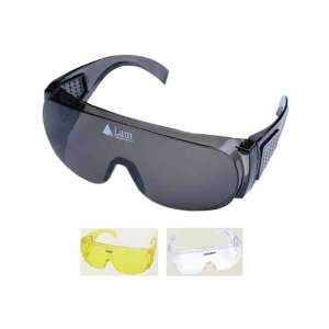   lens   Safety glasses with polycarbonate lenses and side shields