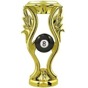  Gold 6 8 Ball Riser Trophy