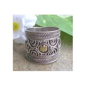  Wide Sterling Silver Medieval Armor Band Ring Size 5(Sizes 