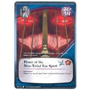  Naruto TCG Curse of the Sand M 116 Power of the Nine Tailed Fox 