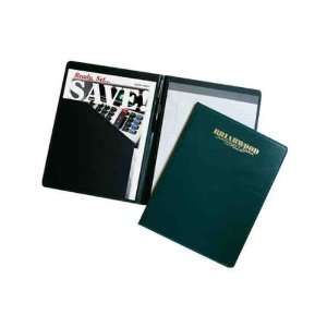  Debossing   Sewn desk folder sealed with decorative 