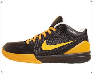 Nike Zoom Kobe 4 IV ID Black Yellow Del Sol Flywire Basketball Shoes 
