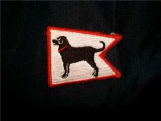 The Black Dog Marthas Vineyard log windbreaker jacket Black lab 