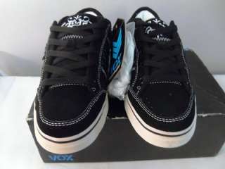 69 Vox Footwear Mens Eman Skater Shoe Black/White 11 M; New With 
