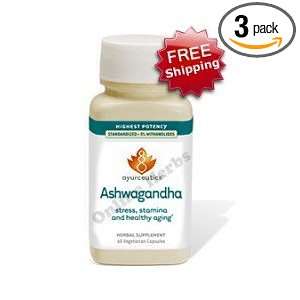  Avesta Ayurceutics Ashwagandha   60 Capsules, Pack of 3 