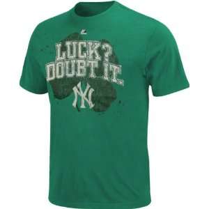  New York Yankees Kelly Green Four Leaf Luck T Shirt 