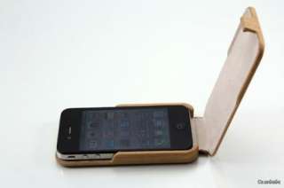 Wood Pattern iPhone 4 4S Hard Flip protective Cover Case + Screen 
