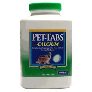  Pet Tabs Calcium (Pet Cal) For Dogs & Cats, 180 Tablets 