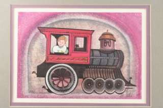 1990 Art P Buckley Moss LE The Engineer B & O Railroad  