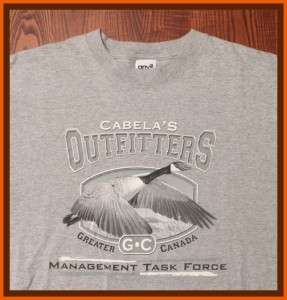   Outfitters Greater Canada Management Task Force Gray Large T Shirt