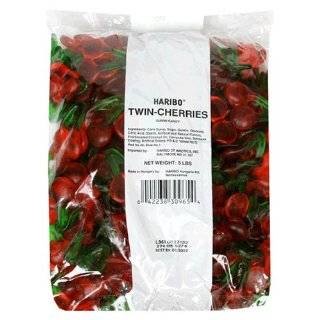 Haribo Gummi Candy, Twin Cherries, 5  Pound Bag