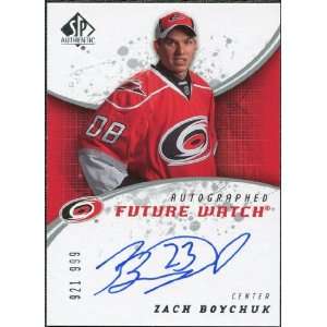   Upper Deck SP Authentic Future Watch #203 Zach Boychuk Autograph /999