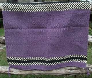 NEW 36X34 New Zealand Wool Purple Saddle Blanket tack  
