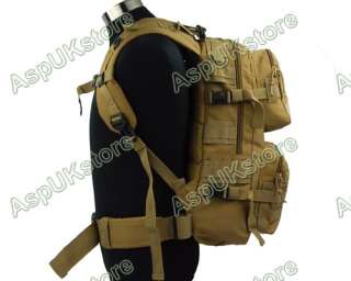 Molle Tactical Assault Hiking Hunting Backpack Bag TanA  