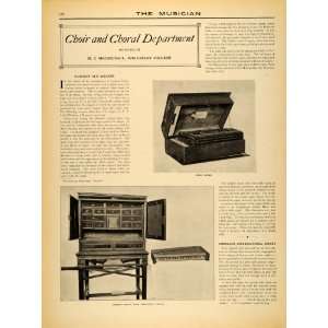  1908 Article H C Macdougall Wellesley Historical Organs 