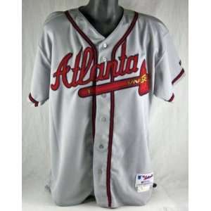   Smoltz Authentic Game Used Braves Road Jersey   Game Used MLB Jerseys
