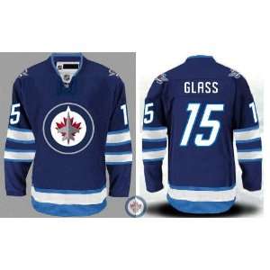 EDGE Winnipeg Jets Authentic NHL Jerseys Tanner Glass Home Blue Hockey 