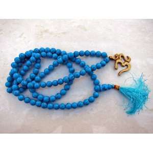   Mala 108 Prayer Beads on String with Om Pendant + Guru Bead Yoga Japa