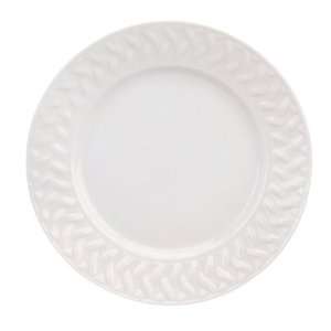 Deshoulieres Louisiane 6 Inch Bread and Butter Plate, White Embossed 