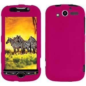 New Amzer Rubberized Hot Pink Snap Crystal Hard Case For Htc Mytouch 