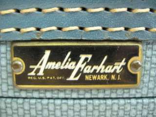 Amelia Earhart Cosmetic Train Case Makeup Carry on Bag  